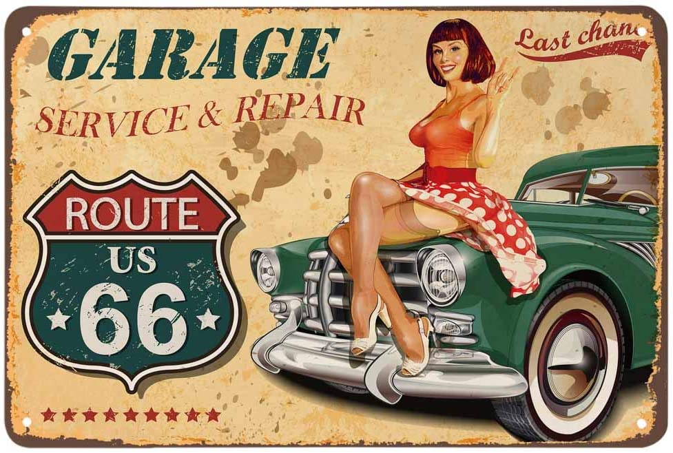 Garage Service Repairs' Metal Tin Sign