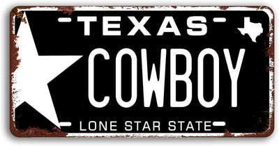 Embossed Metal License Plates, 12 "x 6" (Texas 44)