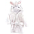 Plush White Unicorn Bathrobe, One Size