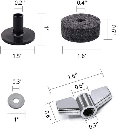 Cymbal Replacement Accessories 12pcs