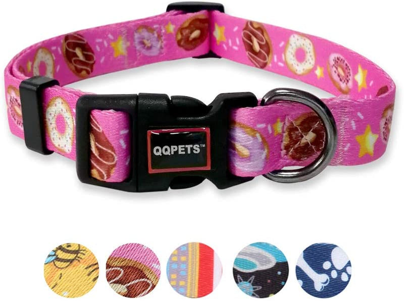 Soft and comfortable collar for pets, size m, Pink Donut