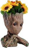 Groot, Flower Pot with Drainage Grayish Brown style