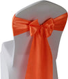 Satin Chair Bows for Decorations, (Orange, 50 Count)