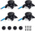 4-Pack Replacement Left/Right Joysticks with Grips and Screws