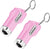 2 in 1 car window breaker and seat belts, (Pink)