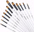 Paint Brushes Set, 12 pcs Artist,11.81 x 4.61 x 0.47 inches