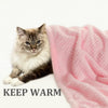 Small pet blanket warm and soft 40" x 28", pink color