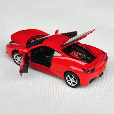 Collectible model car Ornaments Light and sound (Red Color)