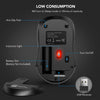 Wireless mouse with 6 buttons, (sky blue)