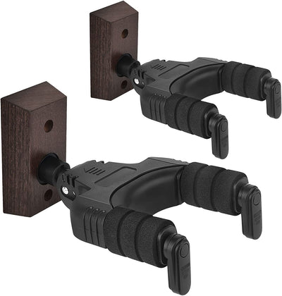 Self-Locking Wood Guitar Hangers (2 Pack)