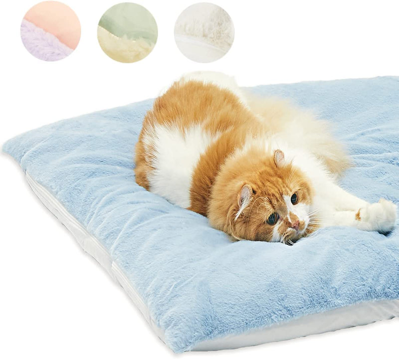 Waterproof Self-Heating Cooling Pet Bed Mat Pad,Cashmere Blue