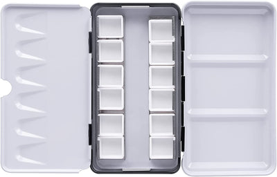 Empty Watercolor Palette Tin, (12-24-48 )12 cells