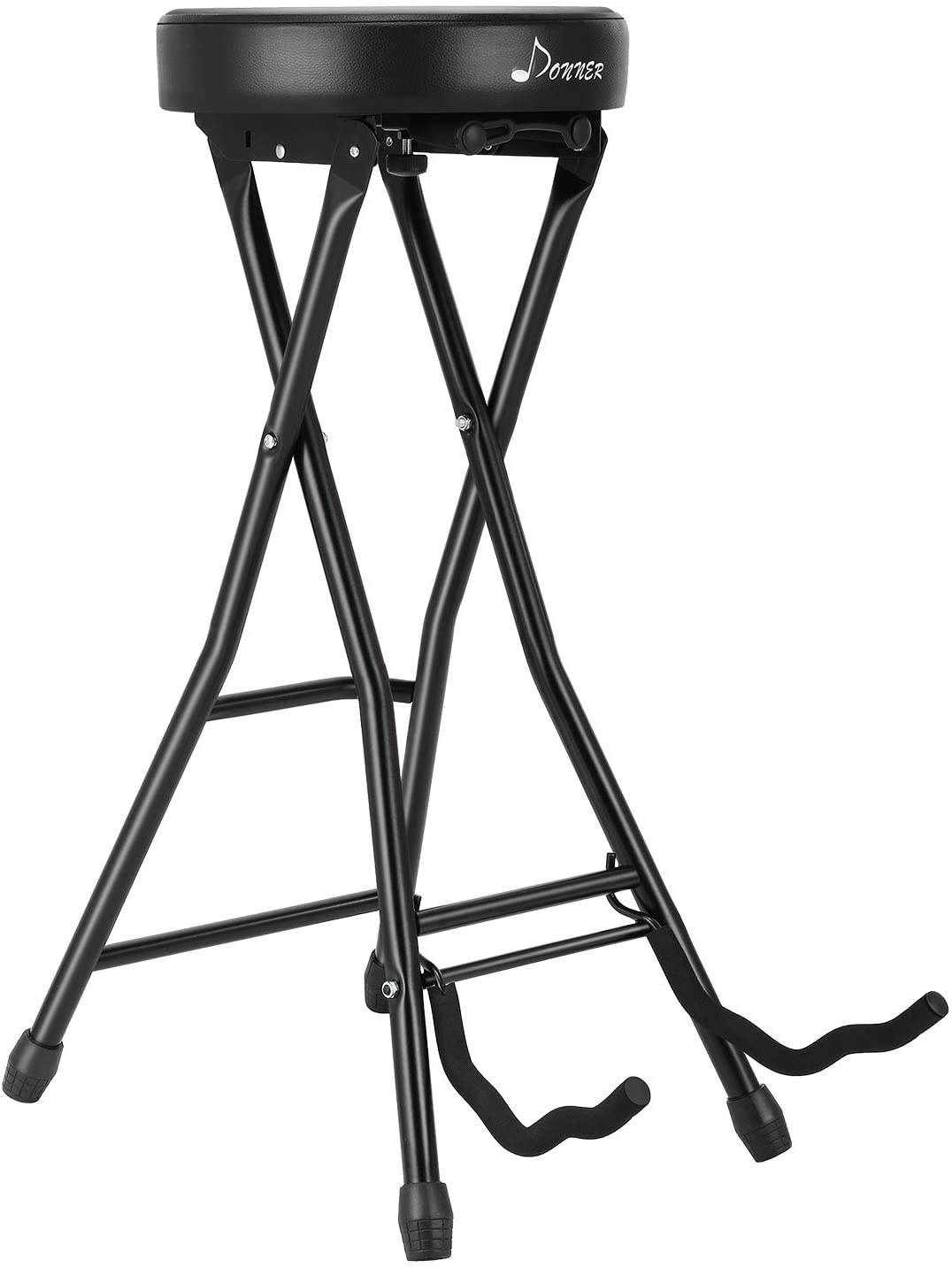 guitar stool seat, folding chair, 14.17 x 5.12 x 37.6 black