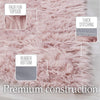 Area Rugs, Indoor Soft, 4x6, colour Dusty Pink