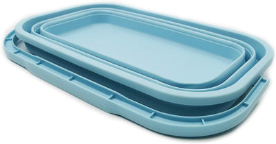 3.06 Gallon Rectangular Collapsible Bucket, Color: (Sea Angel)