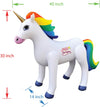 Standing Inflatable Rainbow Unicorn, 40" L x 30" H