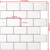 10-Sheet Peel and Stick Tile for Kitchen Backsplash