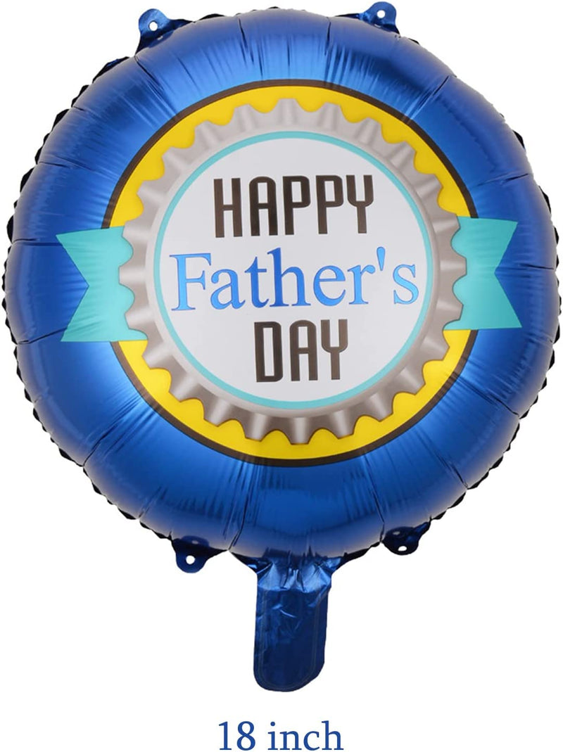 10 balloons for father's day, blue