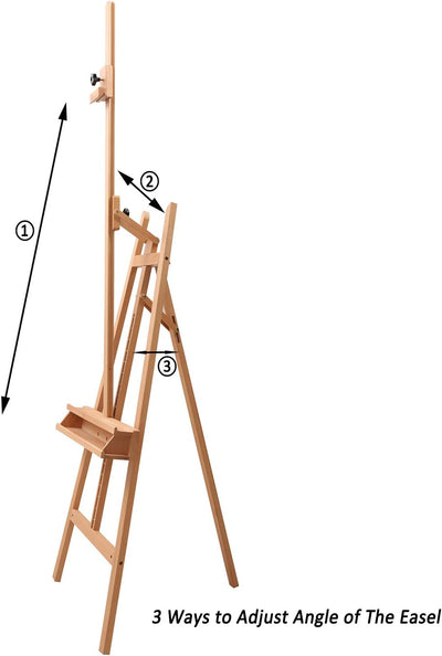 Painters easel, canvases up to 48", from 16 lbs