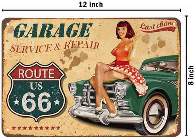 Garage Service Repairs' Metal Tin Sign