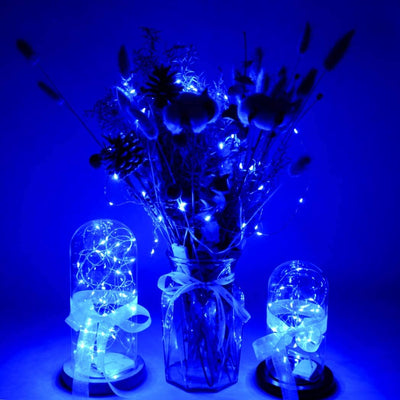 Decorative starry string lights, (20 pack) Blue