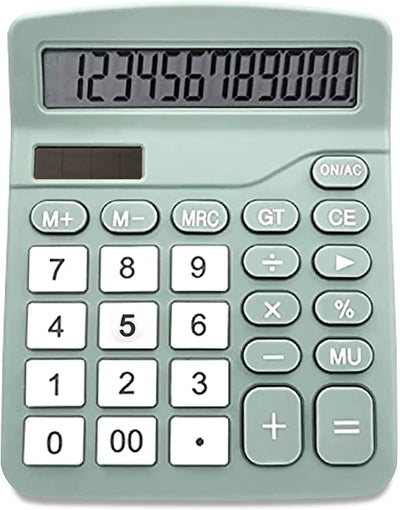 12-Digit solar scientific calculator desktop(Mint green)