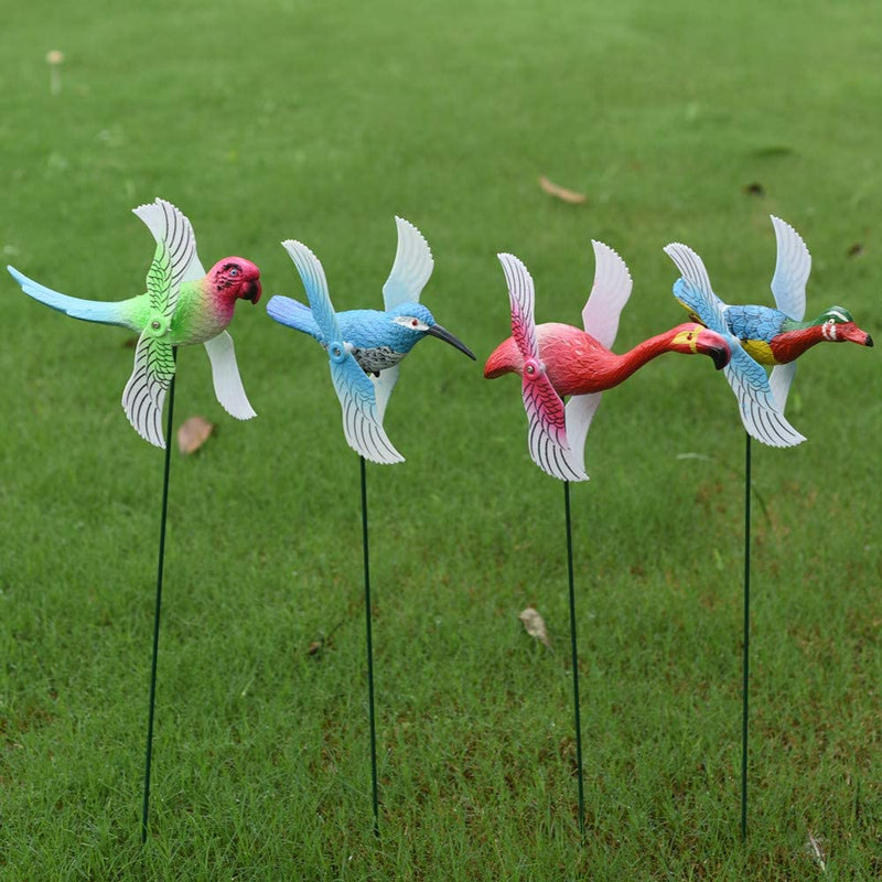 Garden pinwheels lawn decorations (B-Color bird)