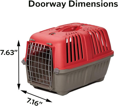 Travel Pet Carrier,17.91L x 11.5W x 12H Inches red color