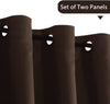 Curtains, Sage 2 Panels, 52" W x 96" L,	Chocolate Brown