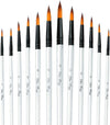 12 professional round tip brushes (Round Tip/12 Different Size)