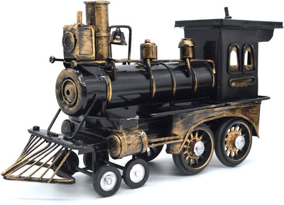 Diecast model locomotive, classic, black, 3.5inch