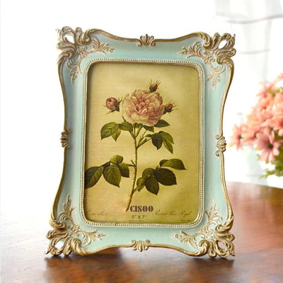 Vintage Picture Frame 5x7, (Blue)