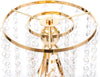 Gold Centerpieces Table Tall Crystal Flower Stand