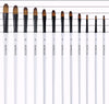 Paint Brushes Set, 12 pcs Artist,11.81 x 4.61 x 0.47 inches