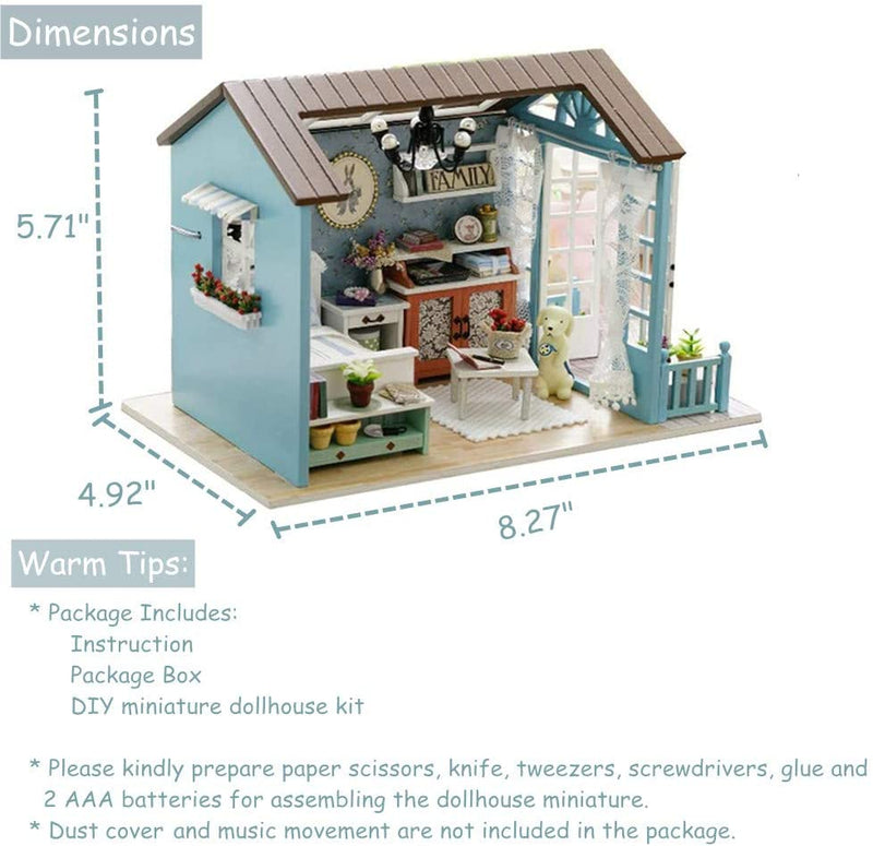 Scale Wooden Miniature Dollhouse Set Forest Times