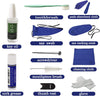 Saxophone cleaning and maintenance kit, 10 pcs, blue