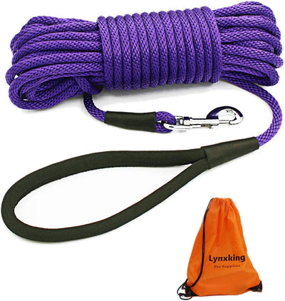 Long Pet Control Rope, Comfortable and Sturdy Handle,Purple