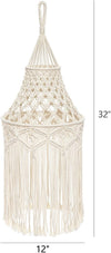 Boho style macrame hanging lampshade (bulb not included)