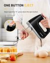 Hand Mixer, Color: Black, 8.9 x 7.3 x 6.4 inches