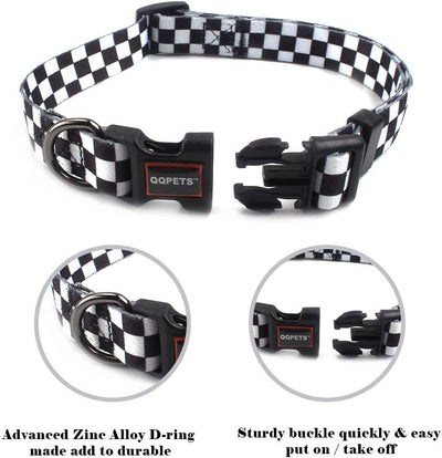 Soft and comfortable collar for pets, size s, Plaid