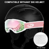 Ski goggles with UV protection (revo Pink Lens Vlt 13%)