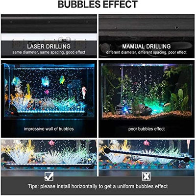 LED light for fish tank, Rgb(11in/28cm)with Air Bubble