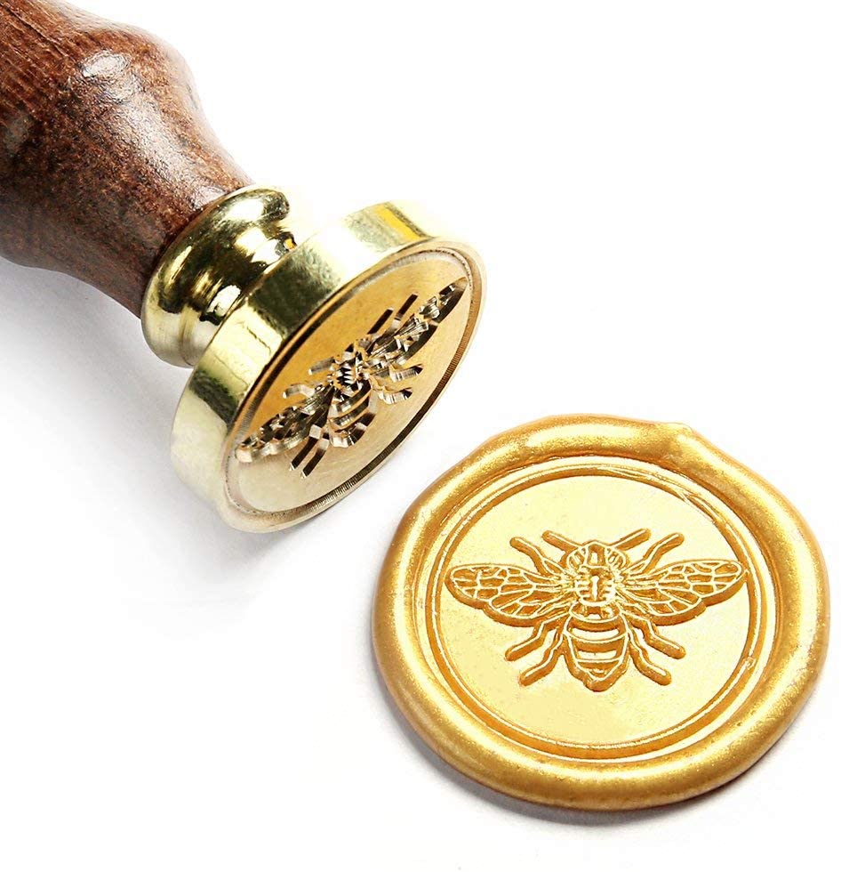 Vintage Wax Seal with Rosewood Handle (Bee)