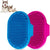 Pet bath brush, 2 pieces (blue + pink)