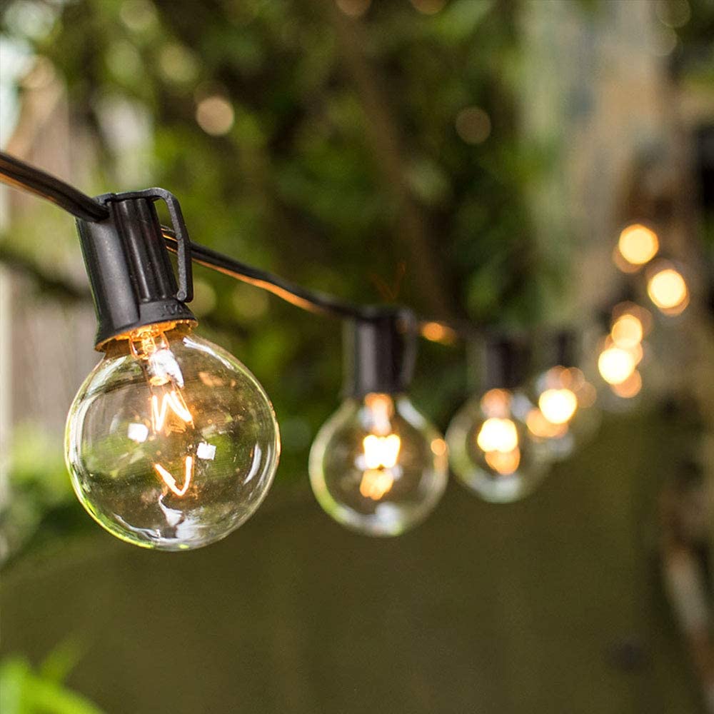 Outdoor String Lights, 25ft Globe