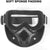 2-Pack Tactical Mask with Goggles, (Black and White)