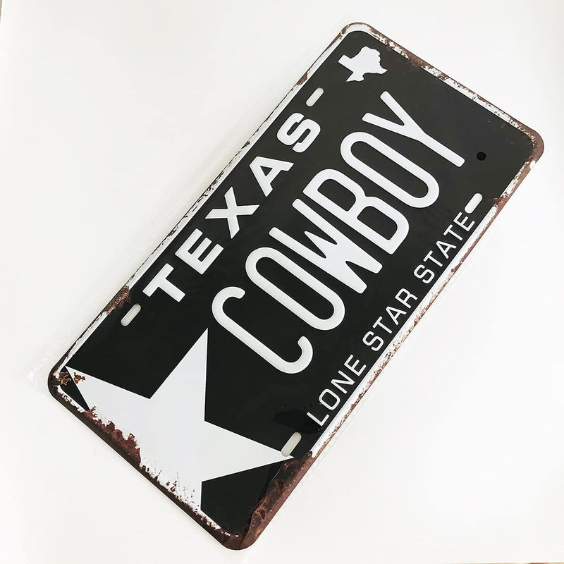 Embossed Metal License Plates, 12 "x 6" (Texas 44)