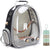 Stainless Steel Carrier Backpack and Bird Perch (Black)