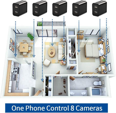 Wireless camera with wifi charger