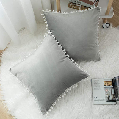 Poms Throw Pillow